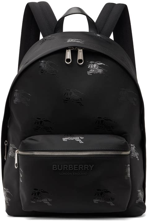burberry equestrian knight tartan backpack